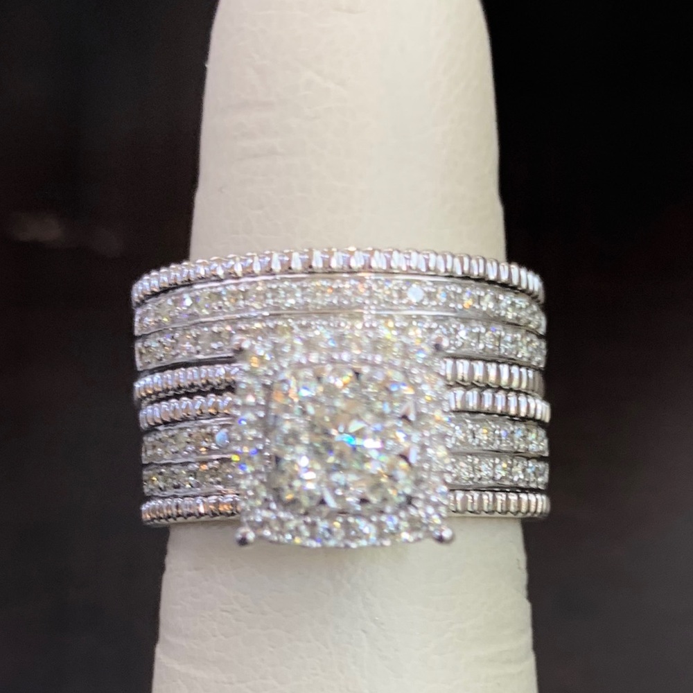 14k 1ctw Diamond wedding set